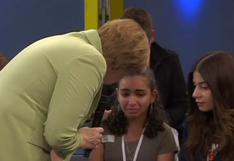 Angela Merkel hace llorar a niña palestina | VIDEO