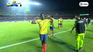 Colombia vs. Qatar: Duván Zapata anotó el 1-0 con un cabezazo tras centro de James Rodríguez | VIDEO