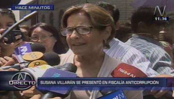 Susana Villarán acudió a Fiscalía Anticorrupción por Río Verde
