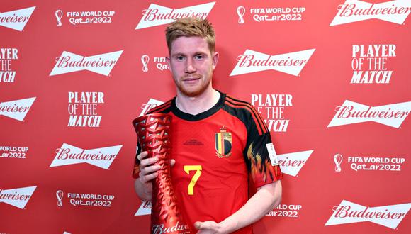 Kevin De Bruyne fue elegido el mejor jugador del partido Bélgica vs. Canadá. (Foto: AP)