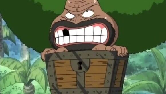 Gaimón quedó atrapado en un cofre en el anime de "One Piece" (Foto: Toei Animation)