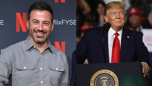 El programa que conduce Jimmy Kimmel fue multado con US$395,000 por burlarse del mensaje de alerta de Donald Trump.(Foto: AFP)