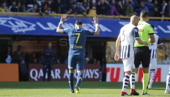 Boca Juniors vs. Talleres de Córdoba: Pavone marcó el 1-0 para los xeneizes y no celebró. (Foto: Planeta Boca Juniors)