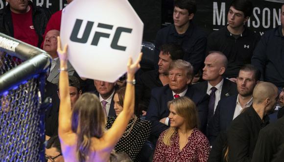 Trump asiste a pelea de UFC en Nueva York y es recibido con abucheos | VIDEO. (Foto: AP)