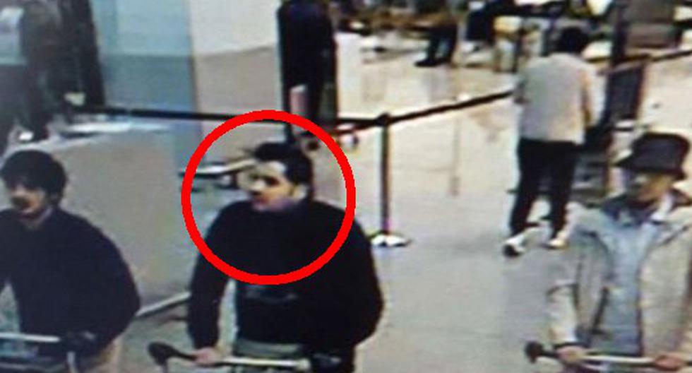 Estos son los tres terroristas kamikazes que explotaron sus bombas en el aeropuerto de Bruselas. (Foto: Agencias)
