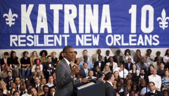 Obama reconoce logros de Nueva Orleans tras 10 años de Katrina