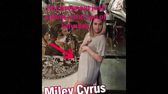 Instagram: Miley Cyrus responde a rumores de embarazo