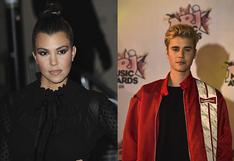 Justin Bieber: Kourtney Kardashian lució transparencia en reencuentro