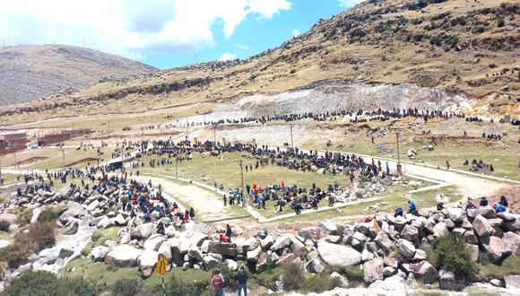 Las comunidades campesinas de la provincia de Chumbivilcas, en la región de Cusco, retomaron su protesta contra la minera MMG Las Bambas. (Foto: GEC)