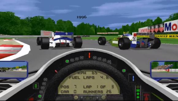 YouTube: así han evolucionado los videojuegos de Fórmula 1