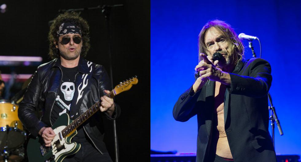 Andrés Calamaro e Iggy Pop estarán en el Ciudad Rock 2. (Foto: Getty Images)