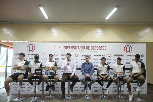 Universitario presented its signings for 2024 at the Monumental.  (Photo: GEC)
