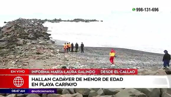 Hallan cadáver de menor de edad en el Callao. (Foto: América Noticias)