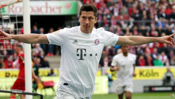 Lewandowski, goleador del Bayern Múnich. (Foto: AFP)
