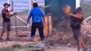 Ucayali: sujeto amenazó con machete y piedras a transportistas | VIDEO