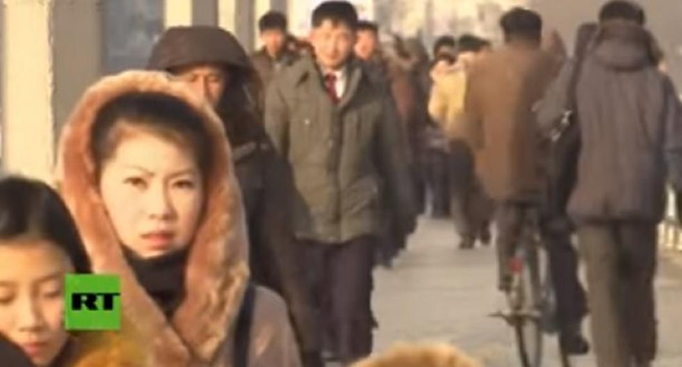 Corea del Norte, Invierno, Pionyang,Video