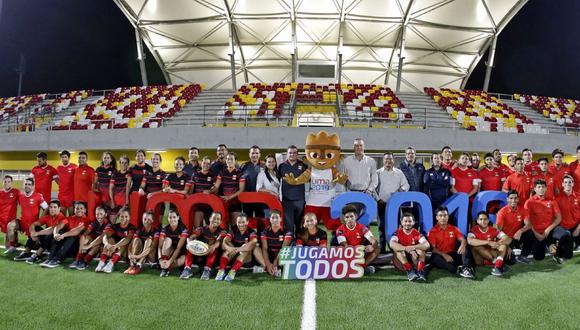 A inicios de marzo las selecciones masculinas y femeninas de rugby seven participaron de la presentación del nuevo estadio en Villa María del Triunfo para Lima 2019.