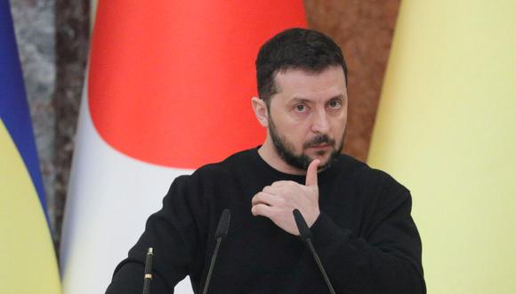 Presidente de Ucrania, Volodymyr Zelensky, tuvo este jueves una comunicación con los diferentes mandatarios de la Unión Europea (Foto: AFP / UKRAINIAN PRESIDENTIAL PRESS SERVICE)