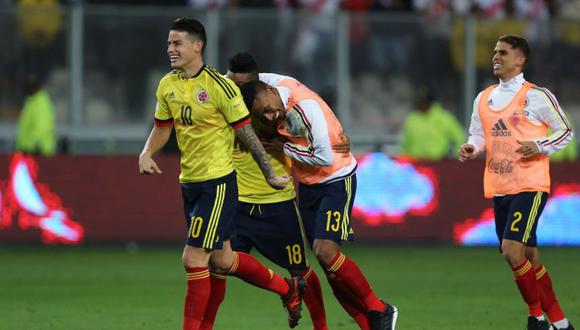 Colombia empató en Lima y consiguió la clasificación directa. (Foto: agencias)