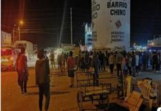 Ica: PNP libera tránsito en Panamericana sur, a la altura de Barrio Chino