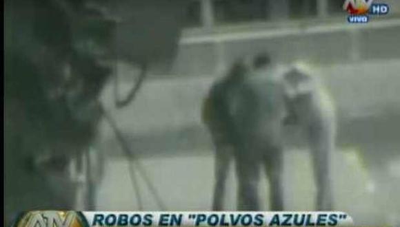 Polvos Azules: asaltos son captados por cámaras de seguridad