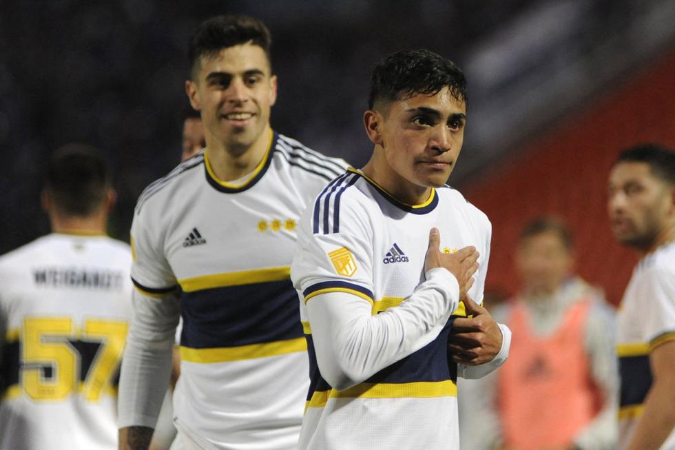 Boca venció a Godoy Cruz en Mendoza y es puntero de la Liga Profesional | Foto: AFP