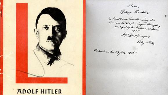 Subastan "Mi lucha" con dedicatoria de Hitler por US$ 43.150