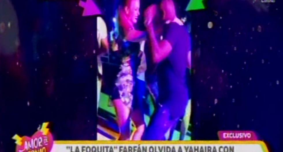 Jefferson Farfán y Leslie Shaw bailaron juntos en la fiesta de Paolo Guerrero. ¿Y Yahaira Plasencia? (Foto: Captura Latina)