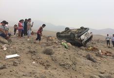 Pasamayo: 5 muertos dejó despiste de un auto colectivo en Huaral