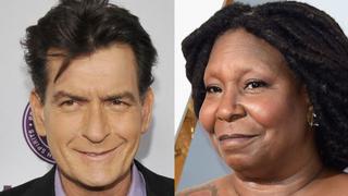 Charlie Sheen y Whoopi Goldberg en filme del 11 de septiembre