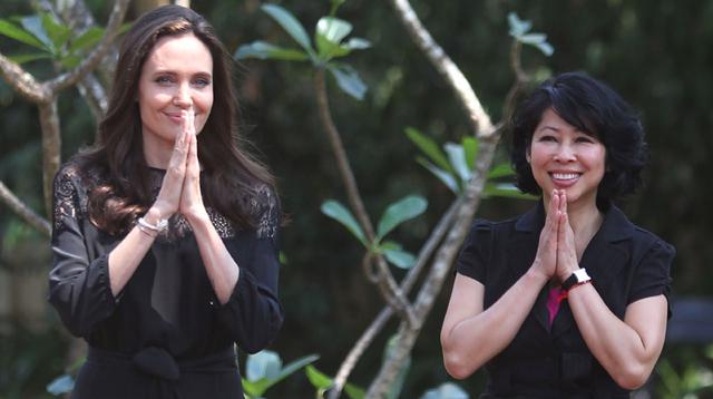 Angelina Jolie reapareció en público y junto a sus hijos - 10
