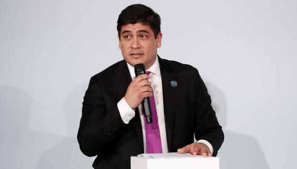 El presidente de Costa Rica Carlos Alvarado consideró que no hay condiciones para dar un asilo al ex presidente Alan García. (Foto archivo AFP)