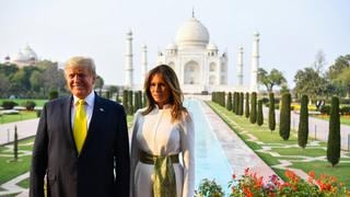 Donald Trump visita el Taj Mahal durante primera jornada de su agenda oficial en la India