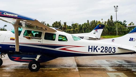 Según  Avianline Charter’s,  en la aeronave viajaban dos adultos, cuatro menores de edad y el piloto. (Foto: Aviación Civil Venezuela)
