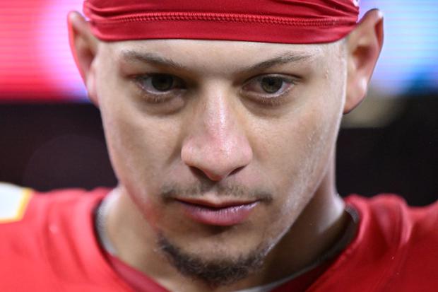 Patrick Mahomes, quarterback of the Kansas City Chiefs, in a crucial moment.  |  Photo: AFP