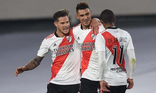 River goleó 4-0 a Unión en el Monumental con goles de Romero, Suárez, De la Cruz y Díaz. | Foto: @river