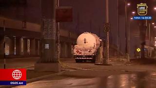 SJM: camión cisterna permanece en zona donde se reportó fuga de gas  | VIDEO