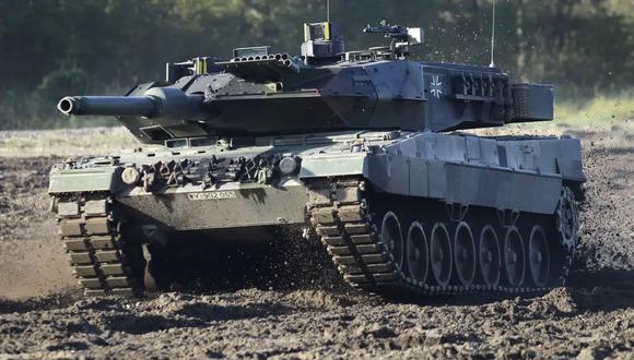 Alemania autoriza el envío de tanques de guerra Leopard 2 a Ucrania. (Foto: AP).