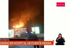 Puente Piedra: un incendio de grandes proporciones afectó hospital Carlos Lanfranco La Hoz | VIDEO