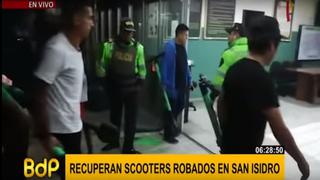 San Isidro: intervienen a recicladores acusados de robar scooters eléctricos