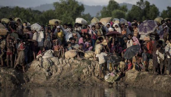 La Corte Penal Internacional dijo el 6 de septiembre de 2018 que tenía jurisdicción para investigar el éxodo forzado de musulmanes rohinyá de Birmania como un posible crimen de lesa humanidad. (Foto: AFP)
