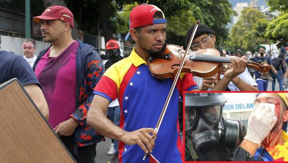 El violinista de Venezuela fue atacado. (Foto: AP)