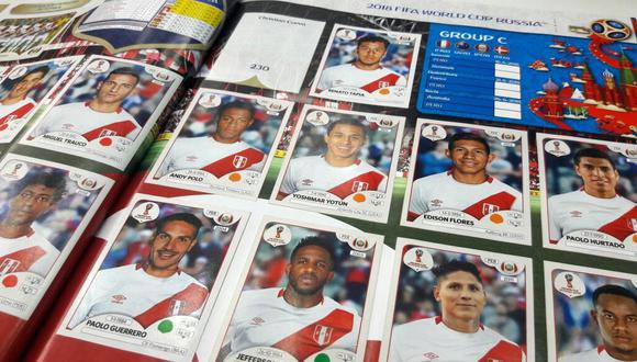 Así se veía Perú en el Panini oficial de Rusia 2018.