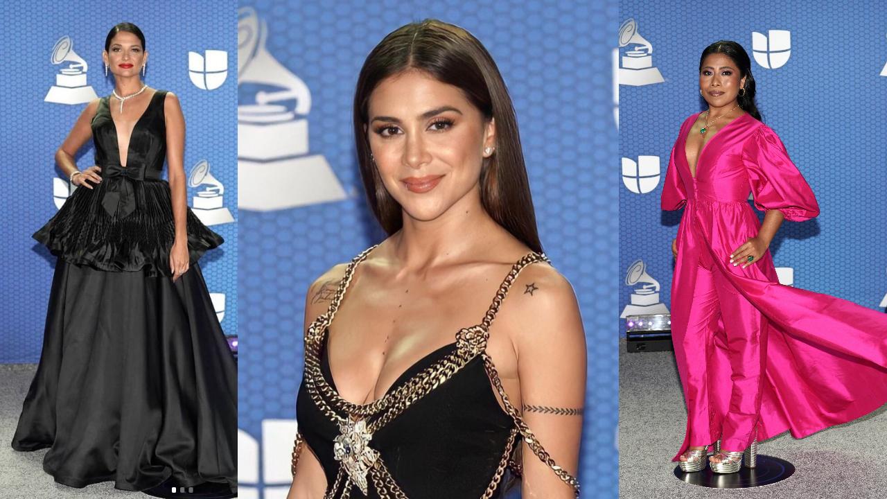 Descubre en esta galería nuestra selección de mejor vestidas de los Latin Grammy 2020. (Fotos: IG @konahatcher/ @greeicy.mi.estrella/ @yalitzapariciomtz)