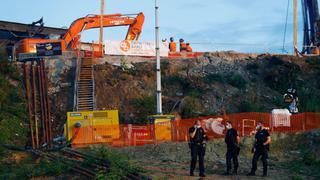 Muere un obrero en el derrumbamiento de las obras de un tren cerca de París
