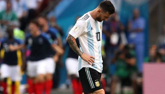 Culminó la aventura de Argentina en la Copa del Mundo 2018. El conjunto albiceleste quedó entre los 16 mejores del campeonato. Francia fue superior en todo aspecto. Leo Messi jamás dio muestras de su impecable nivel. (Foto: AFP)