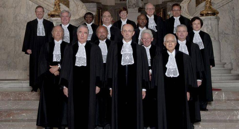 Los magistrados de La Haya. (Foto: CIJ)