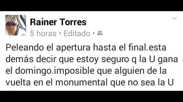 Rainer Torres confía que Cristal no dará la vuelta con la ‘U’ - 2