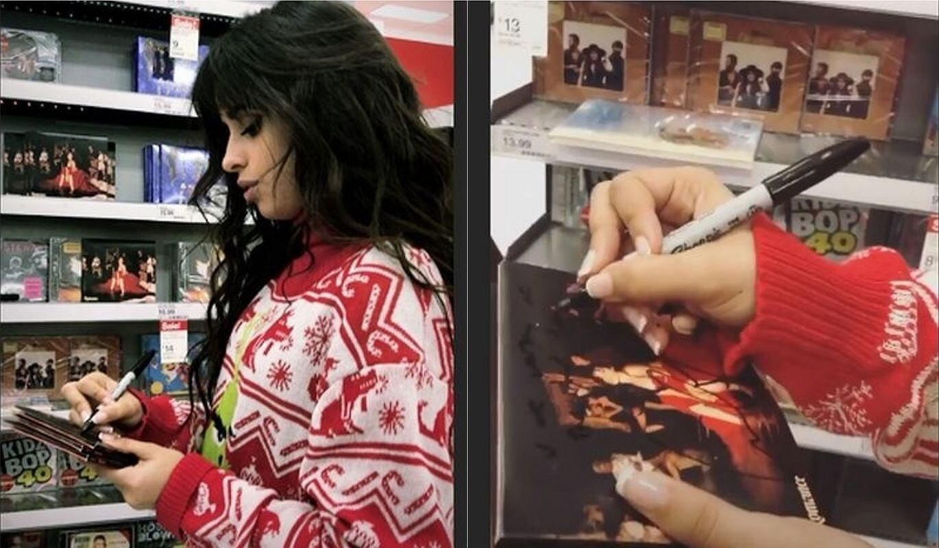 Camila Cabello dejó un recuerdo muy especial en algunos discos de "Romance". (Foto: Instagram)