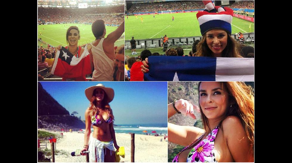Jhendelyn N&uacute;&ntilde;ez, la periodista chilena que tambi&eacute;n deslumbra en el Mundial. (Foto: Facebook)